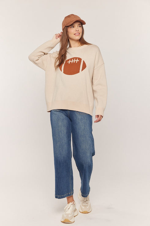 FOOTBALL JACQUARD SWEATER